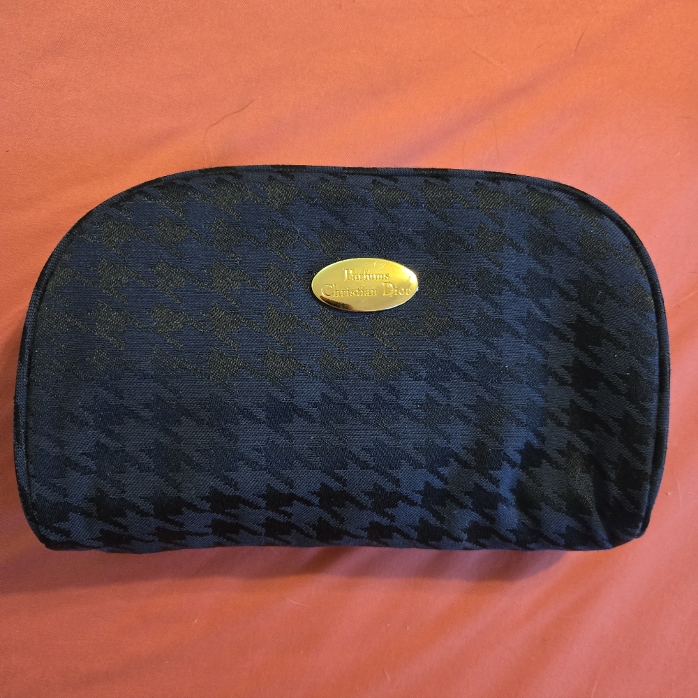 Dior Blue and Black Cosmetic Bag